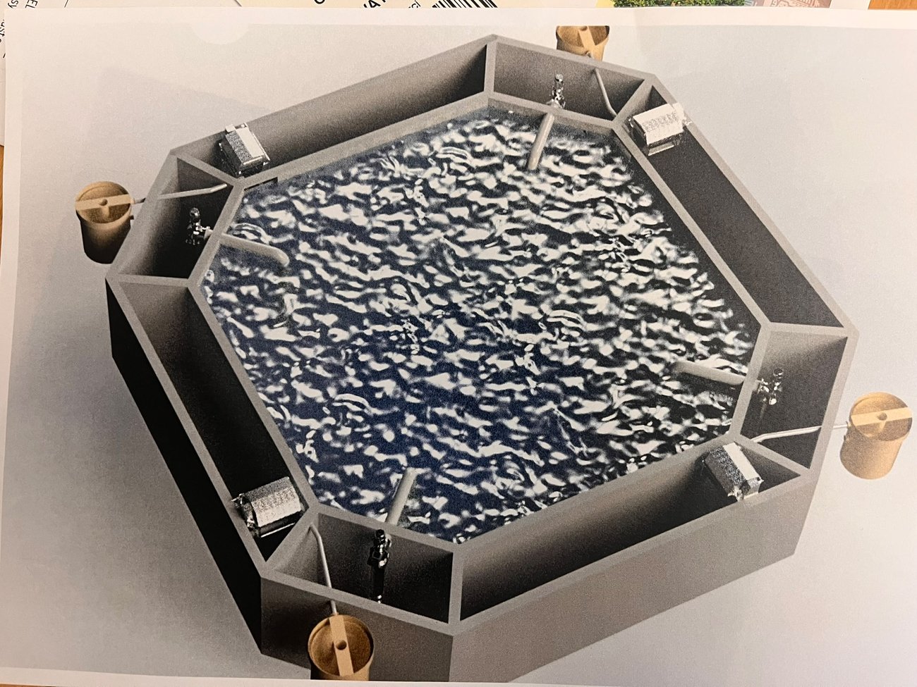 Suderra octagonal tank-in-tank RAS concept